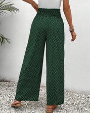 Stylish Lightweight Printed Pants with Wide Legs