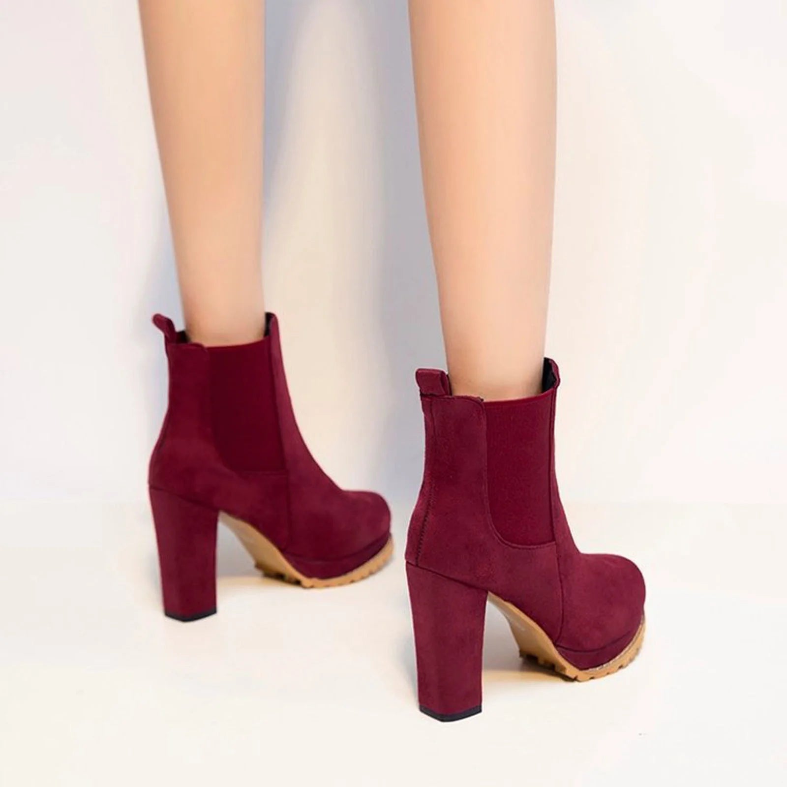 Women's Trendy Comfortable Ankle Boots with Block Heel