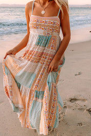Talia - Boho Maxi Summer Dress with Spaghetti Straps