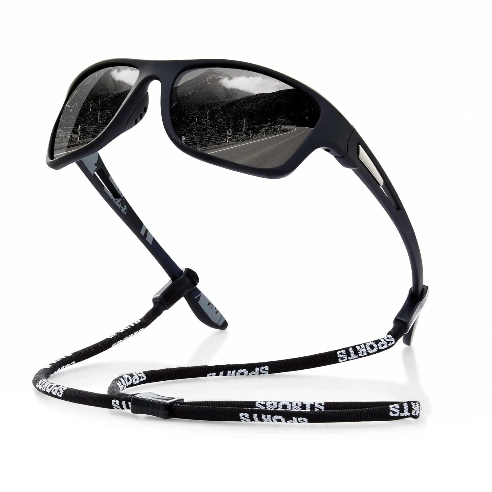 Sporty Polarized Unisex Sunglasses for Outdoors
