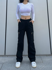 Comfortable Cargo Pants for Women with Elastic Waist