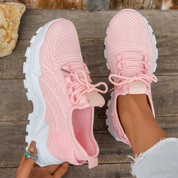 Sporty Lightweight Sneakers with Chunky Sole for Women