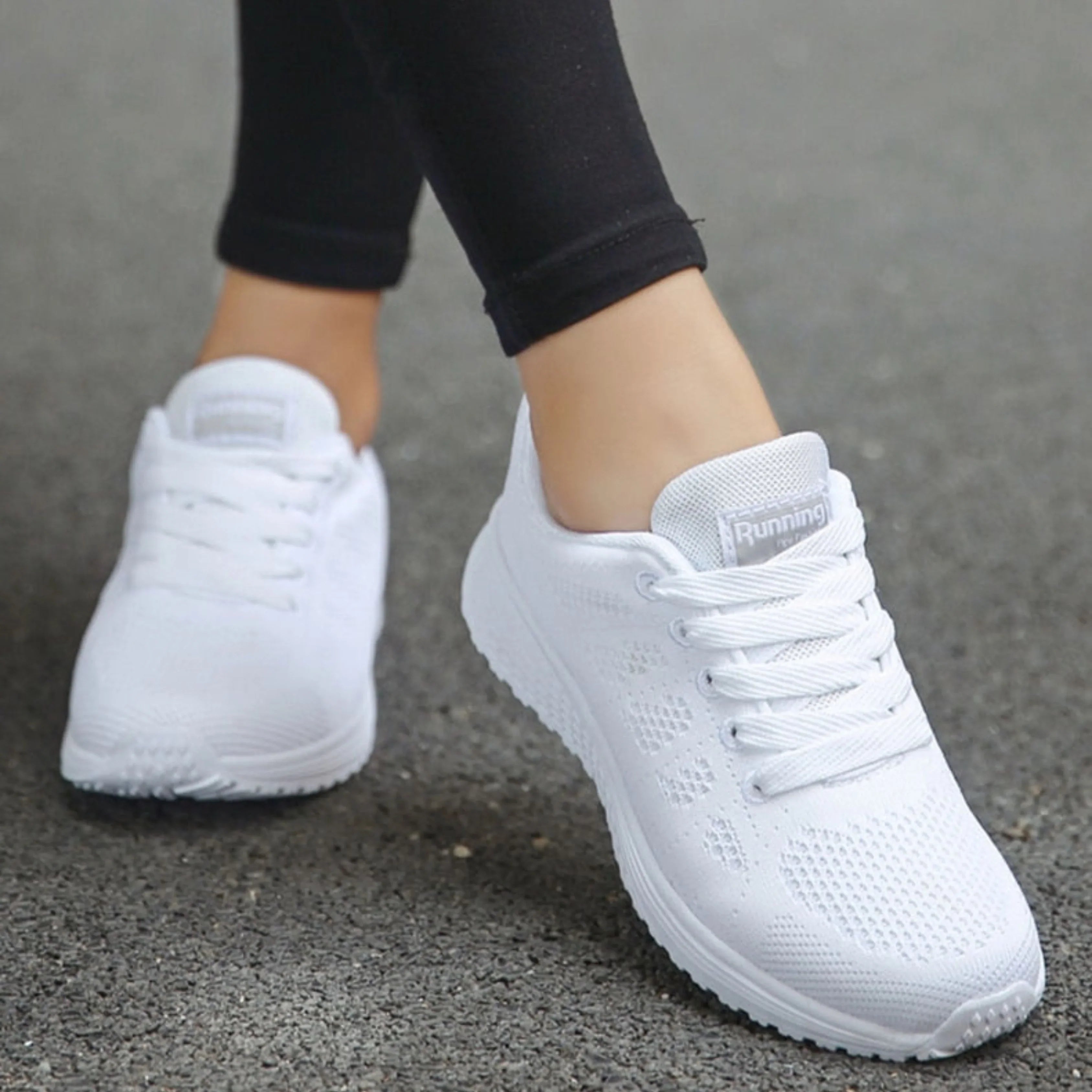 Sporty Mesh Sneakers for Women for Running and Walking