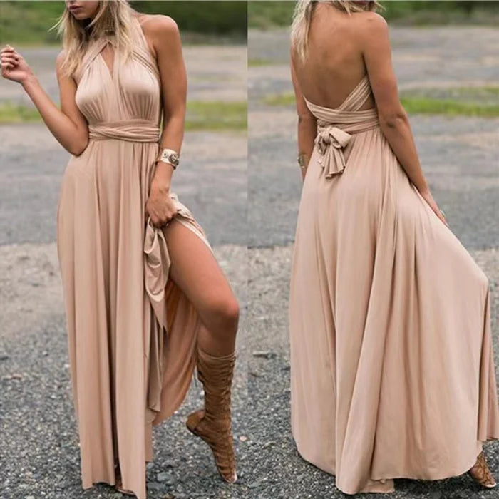 Kensi - Maxi Dress with Wrap Top