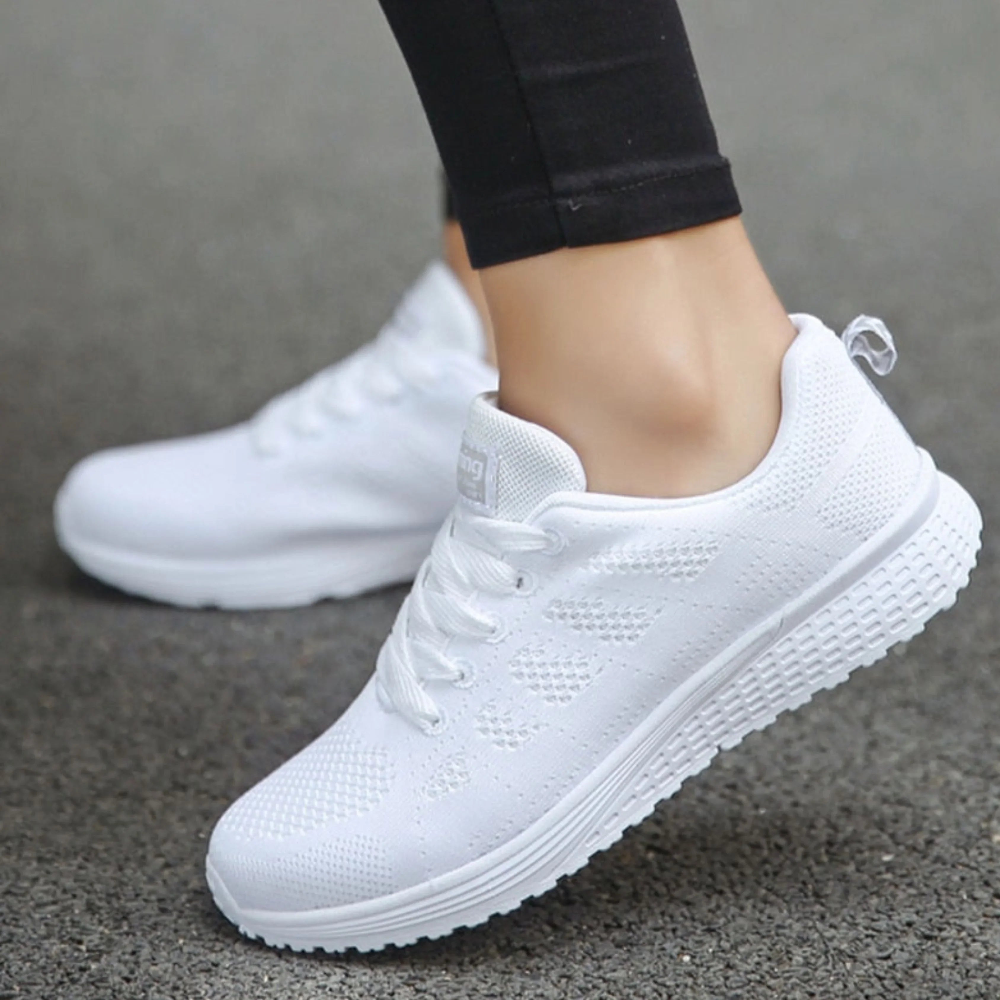 Sporty Mesh Sneakers for Women for Running and Walking