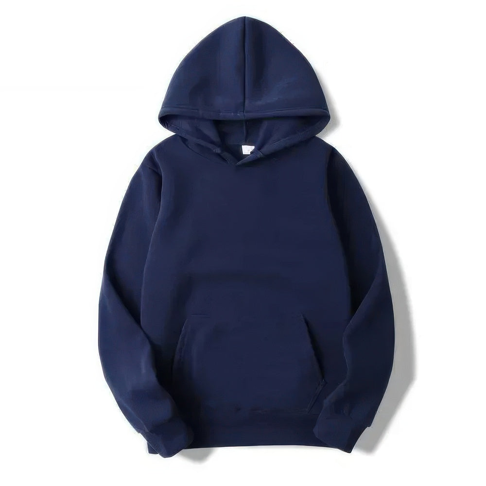 Casual Unisex Hoodie with Kangaroo Pocket and Hood