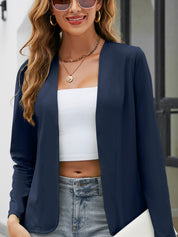 Business Elegant Women’s Open Blazer Without Closure
