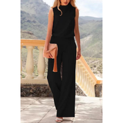 Sleeveless Jumpsuit with Wide Legs for Women for Party