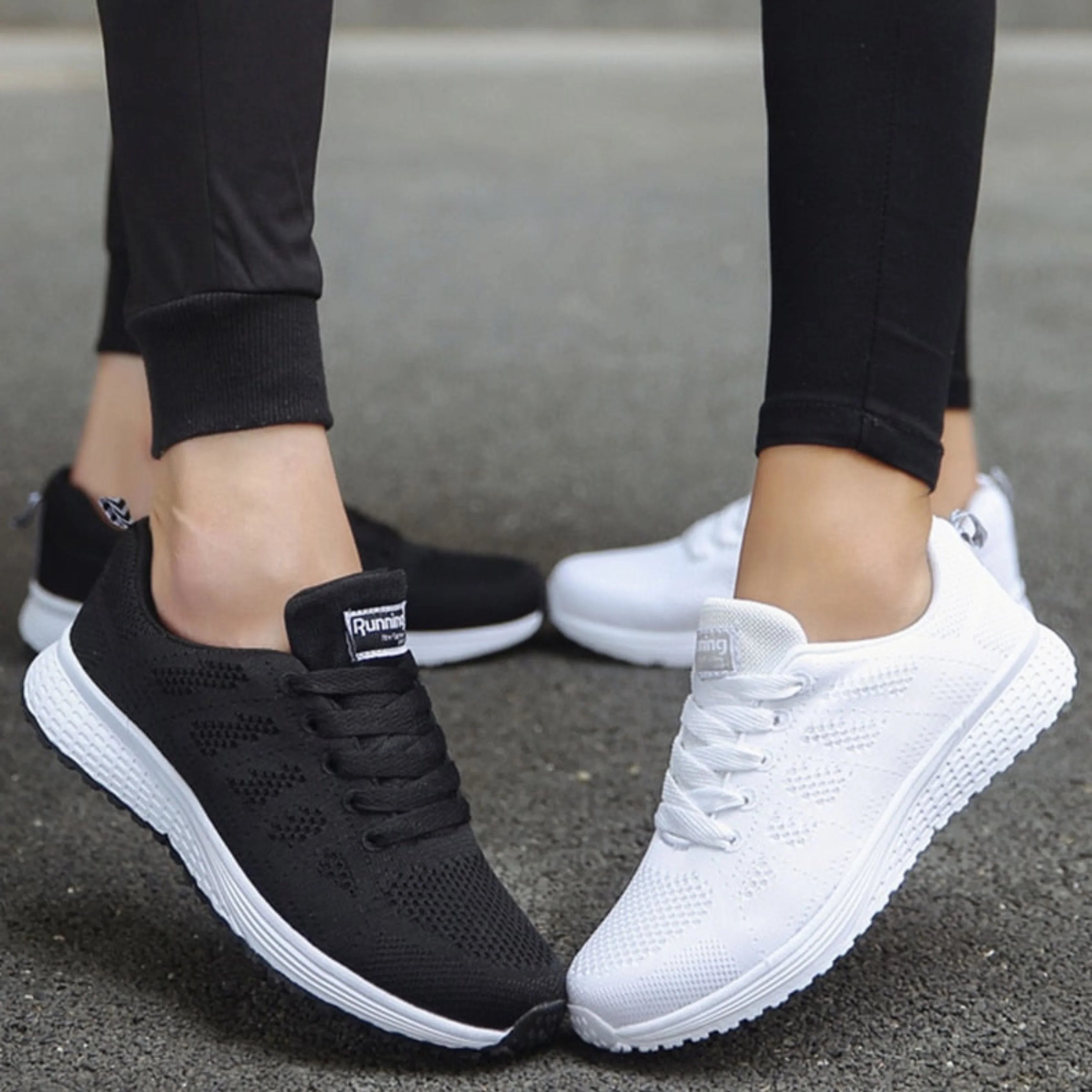 Sporty Mesh Sneakers for Women for Running and Walking