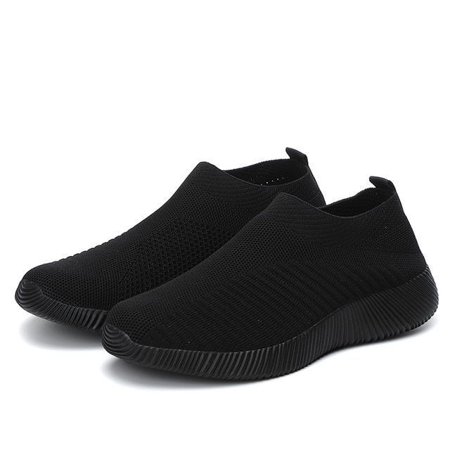 Comfortable Glitter Slip-On Sneakers for Women