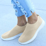 Comfortable Glitter Slip-On Sneakers for Women