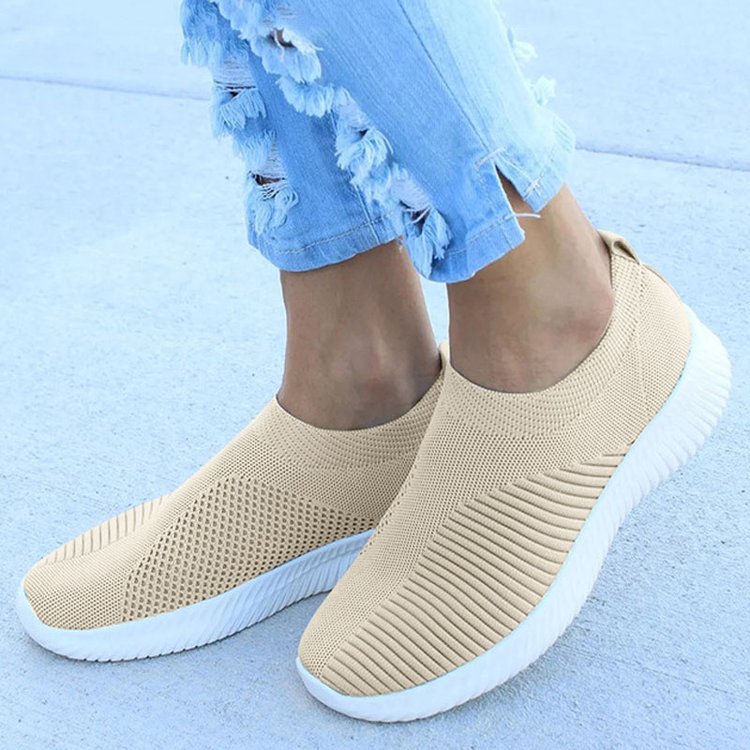 Comfortable Glitter Slip-On Sneakers for Women