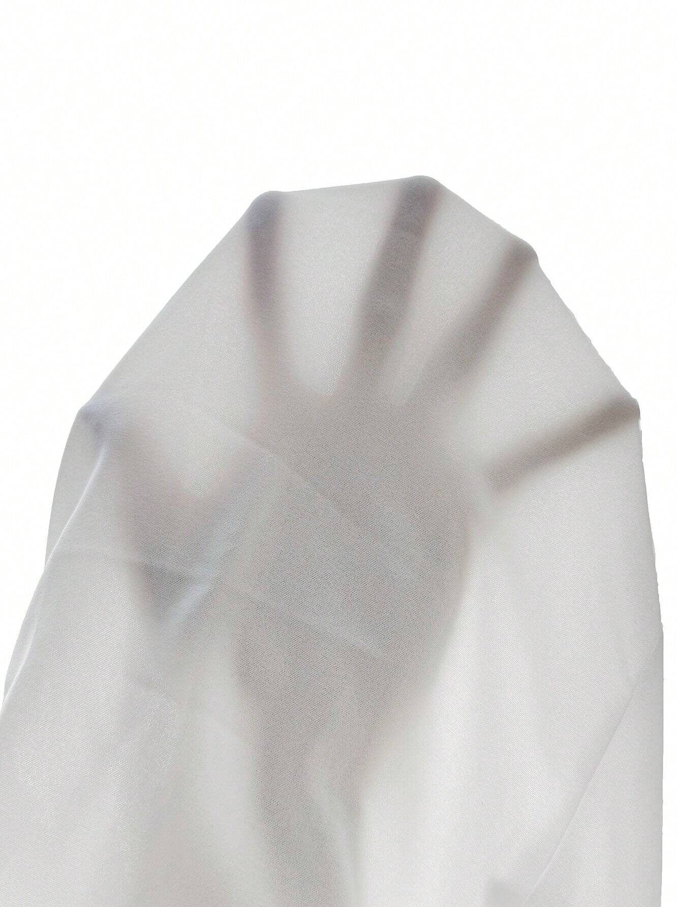 Women's Chic Blouse with High Neck and Long Sleeves