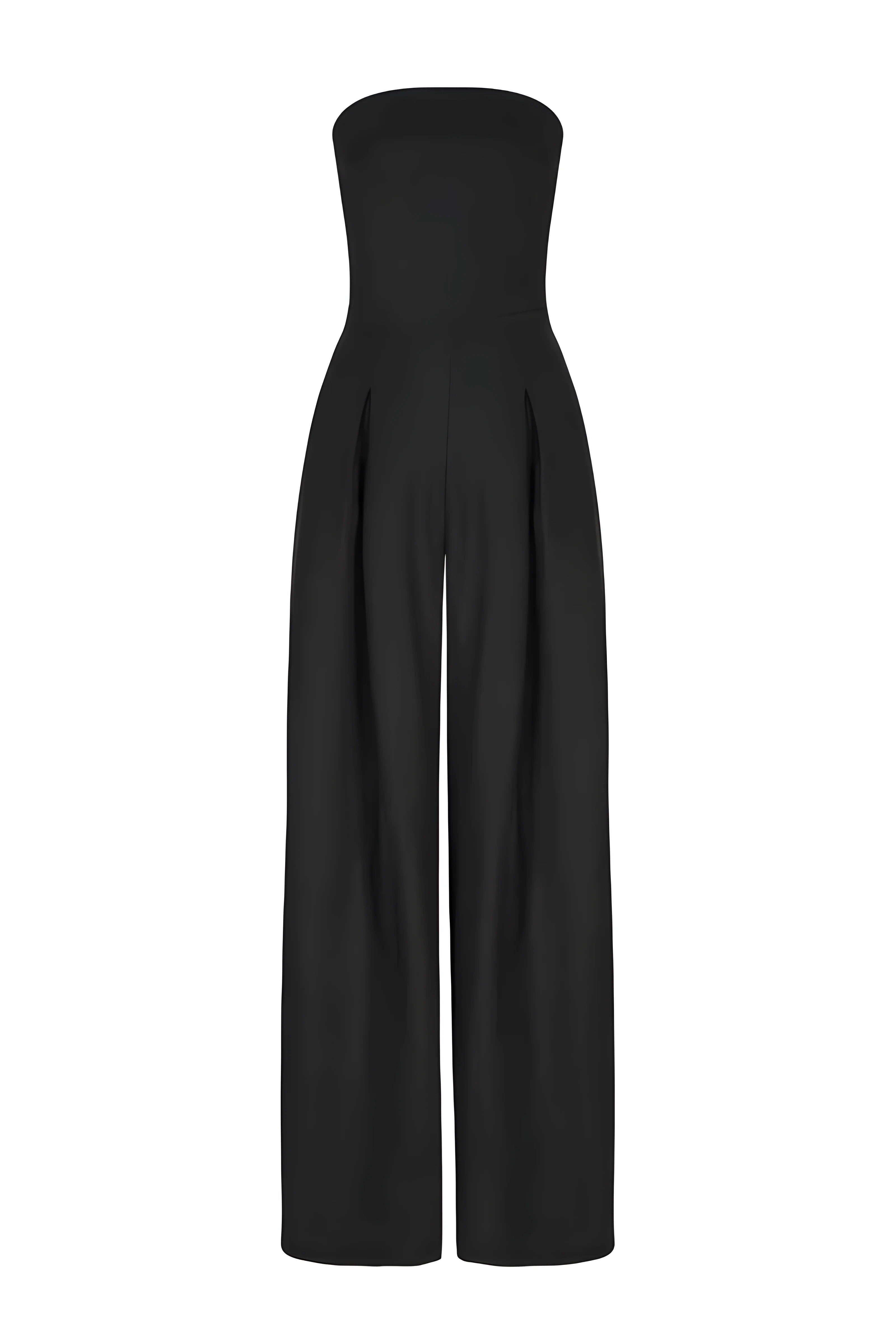 Viola - Elegant Strapless Jumpsuit