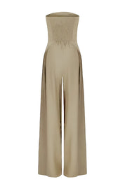Viola - Elegant Strapless Jumpsuit