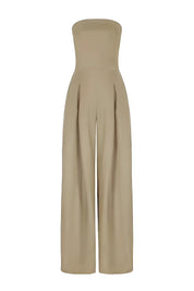 Viola - Elegant Strapless Jumpsuit