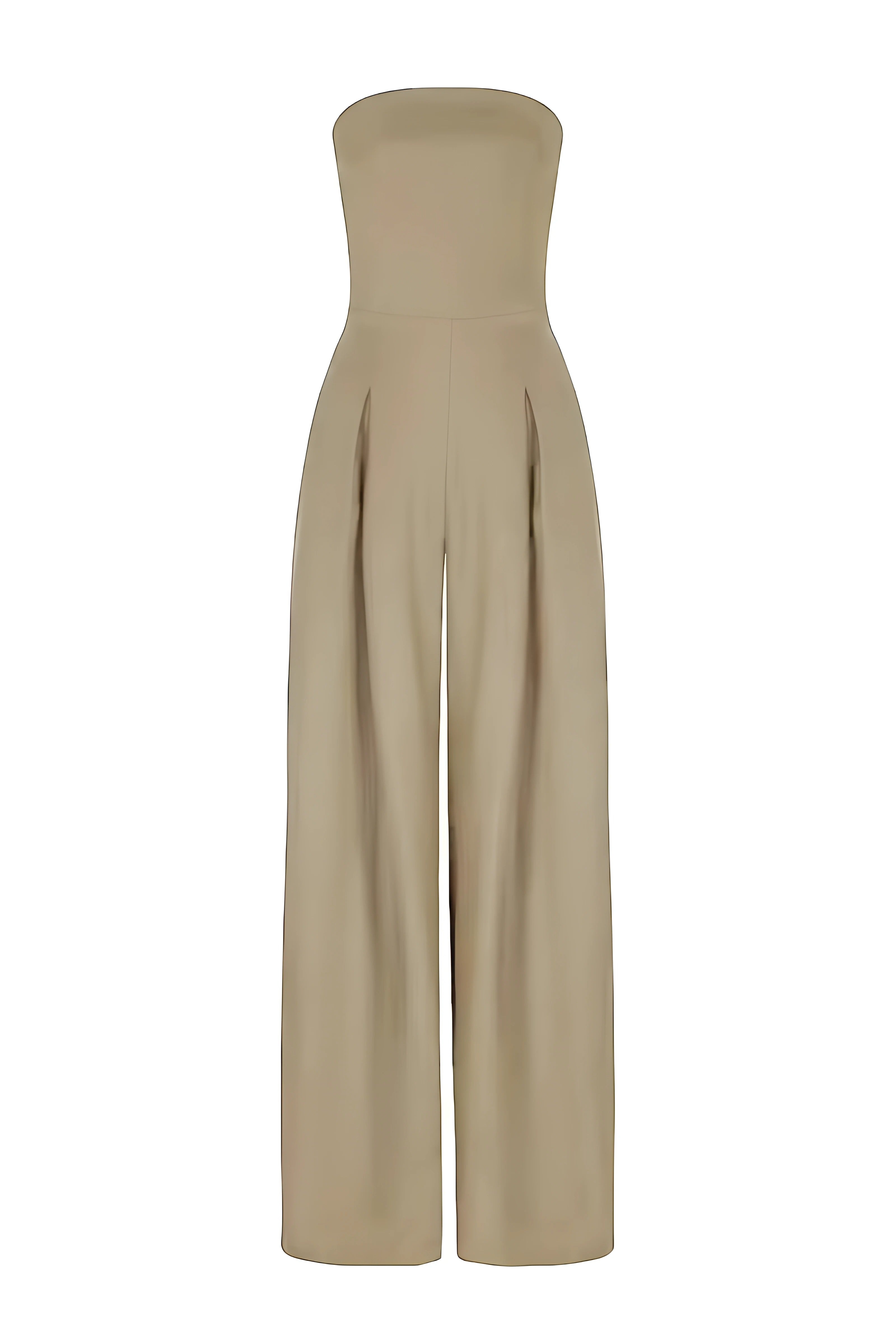Viola - Elegant Strapless Jumpsuit