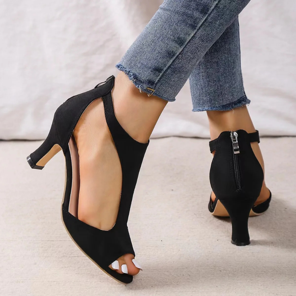Luxury Open Toe Heel Sandals for Women