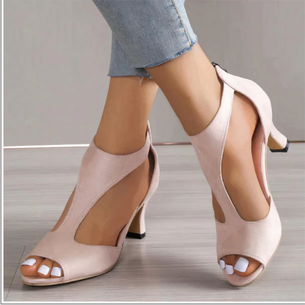 Luxury Open Toe Heel Sandals for Women
