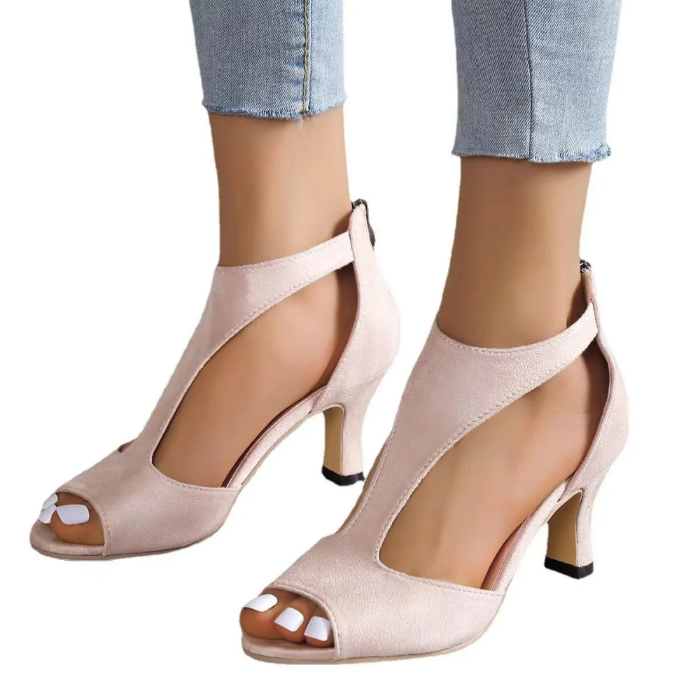 Luxury Open Toe Heel Sandals for Women