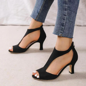 Luxury Open Toe Heel Sandals for Women