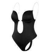 Shaping Bodysuit With Push Up And Deep Cut For Women