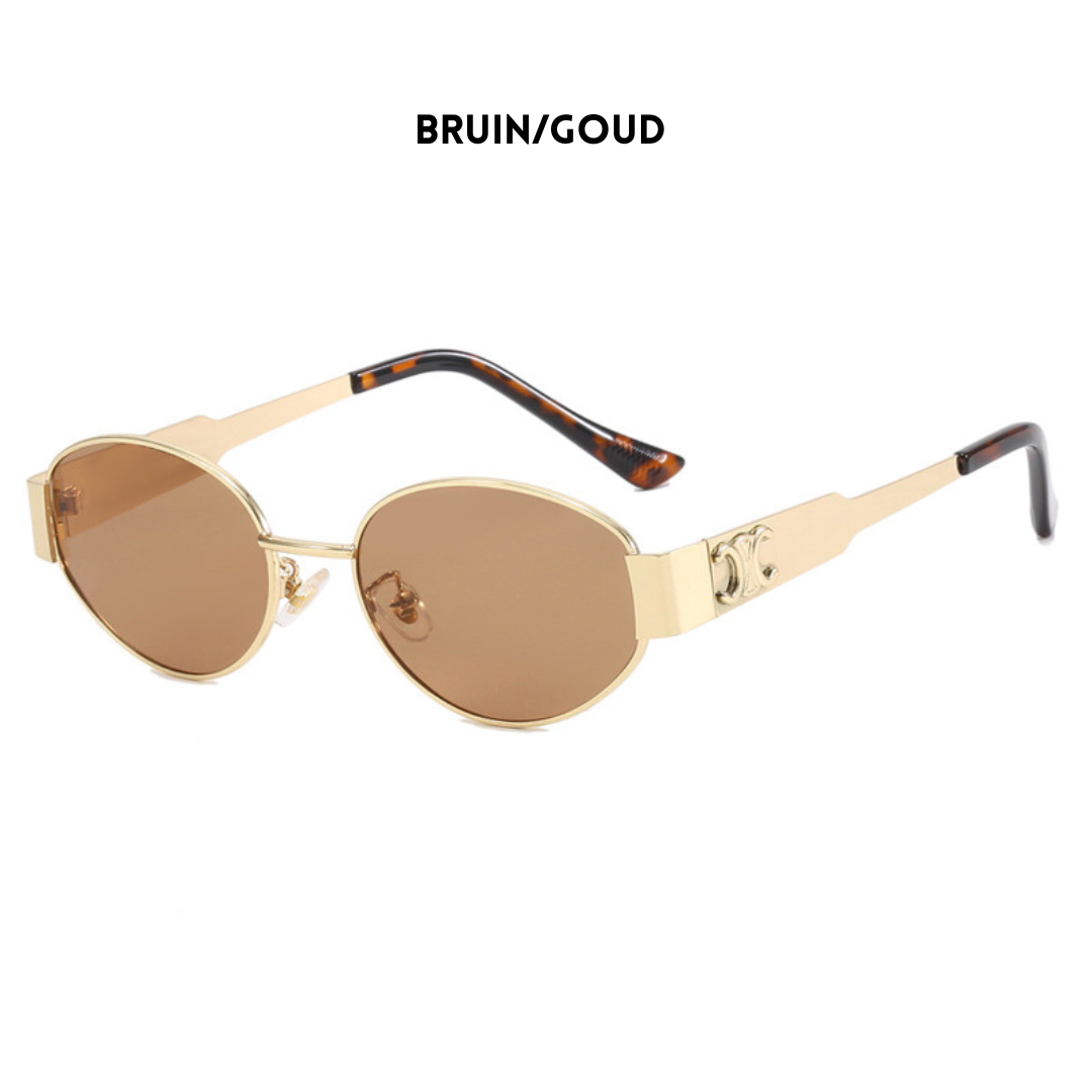 Stylish Women's Sunglasses with Round Frame and Luxury Finish