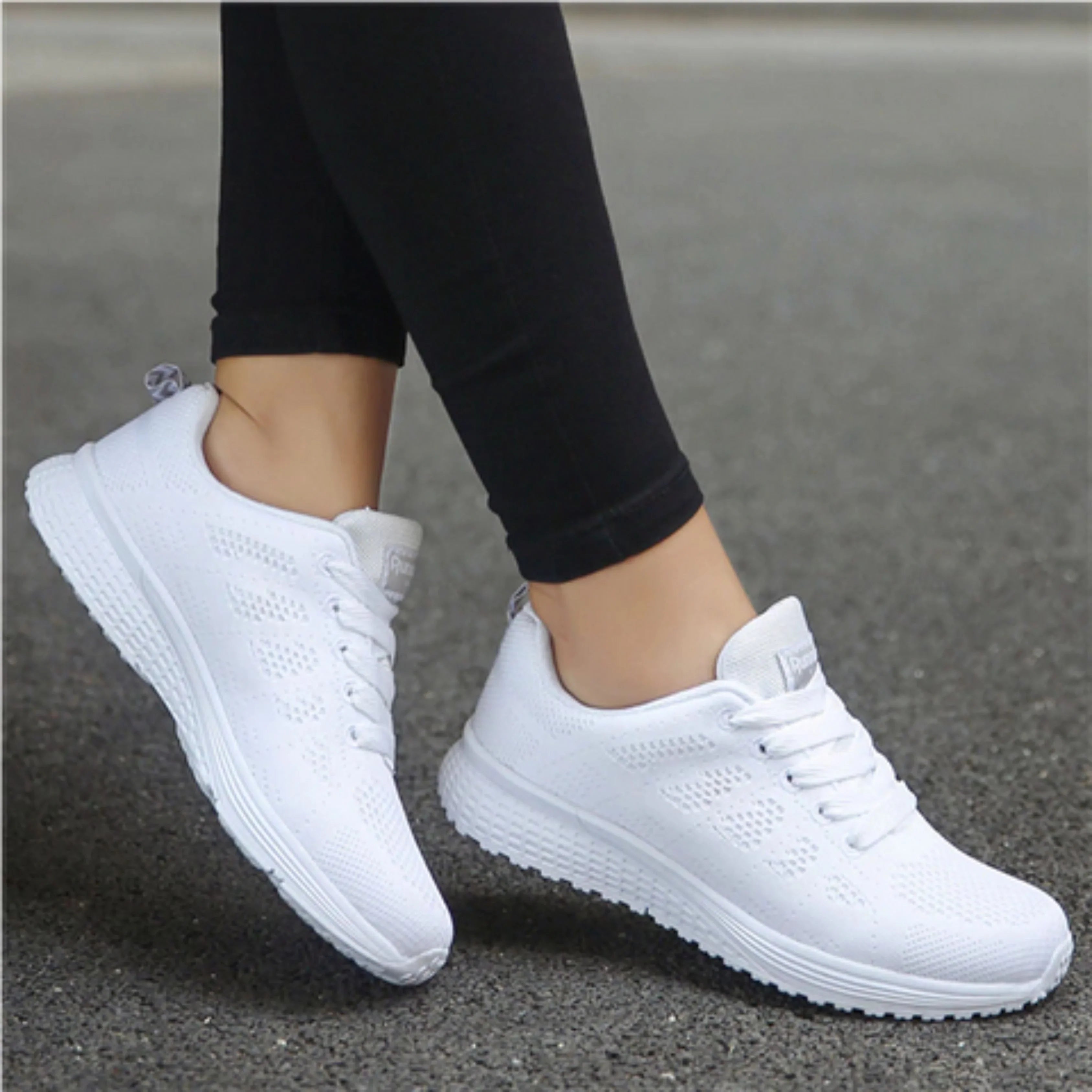 Sporty Mesh Sneakers for Women for Running and Walking