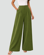 Women's Wide-Leg Pants with High Waist