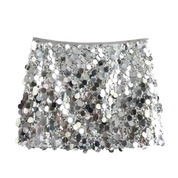 Trendy Women's Mini Skirt with Sequins and Glamorous Look