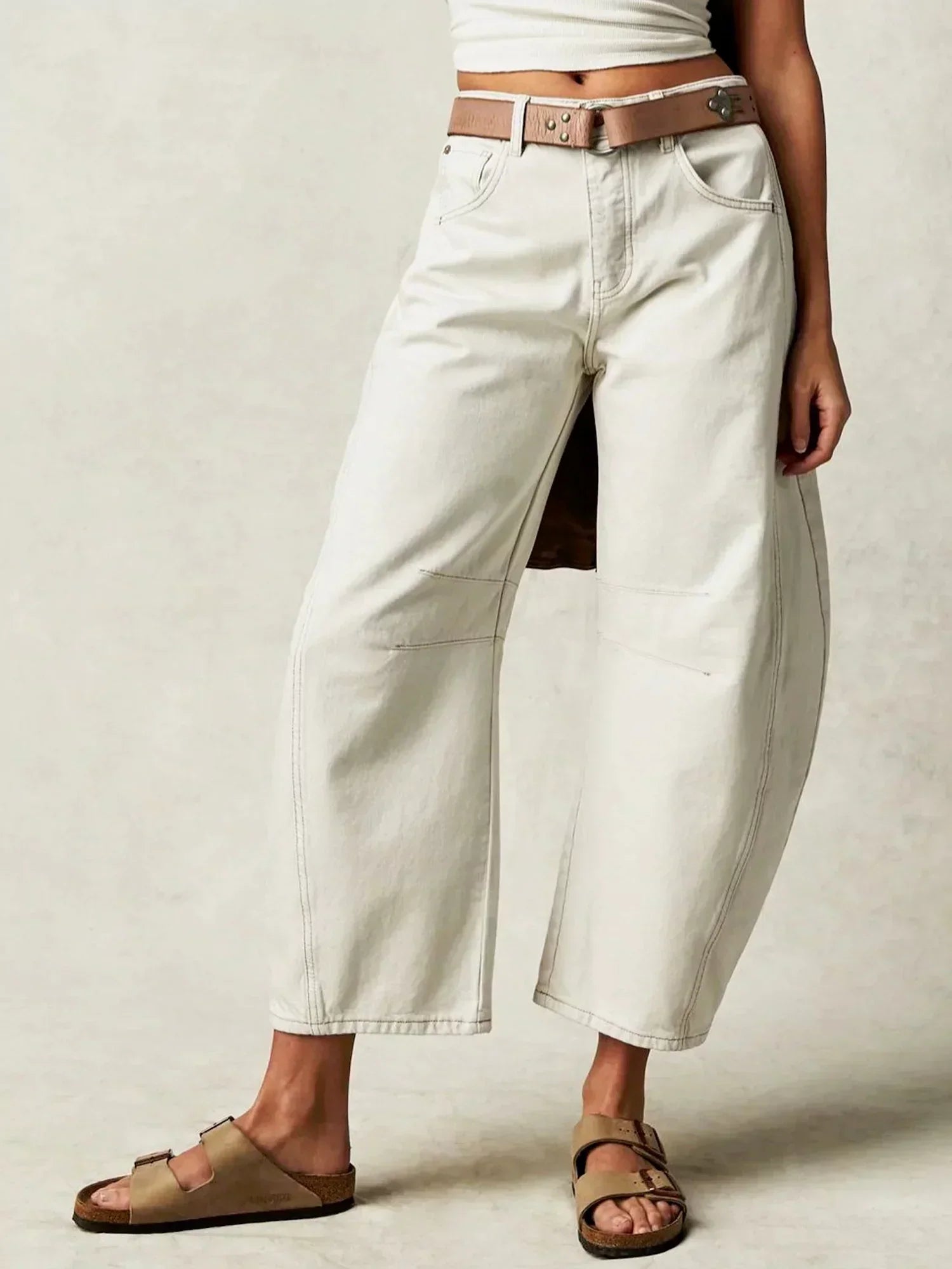 Zillah – Wide-Leg Barrel Jeans | High Waist