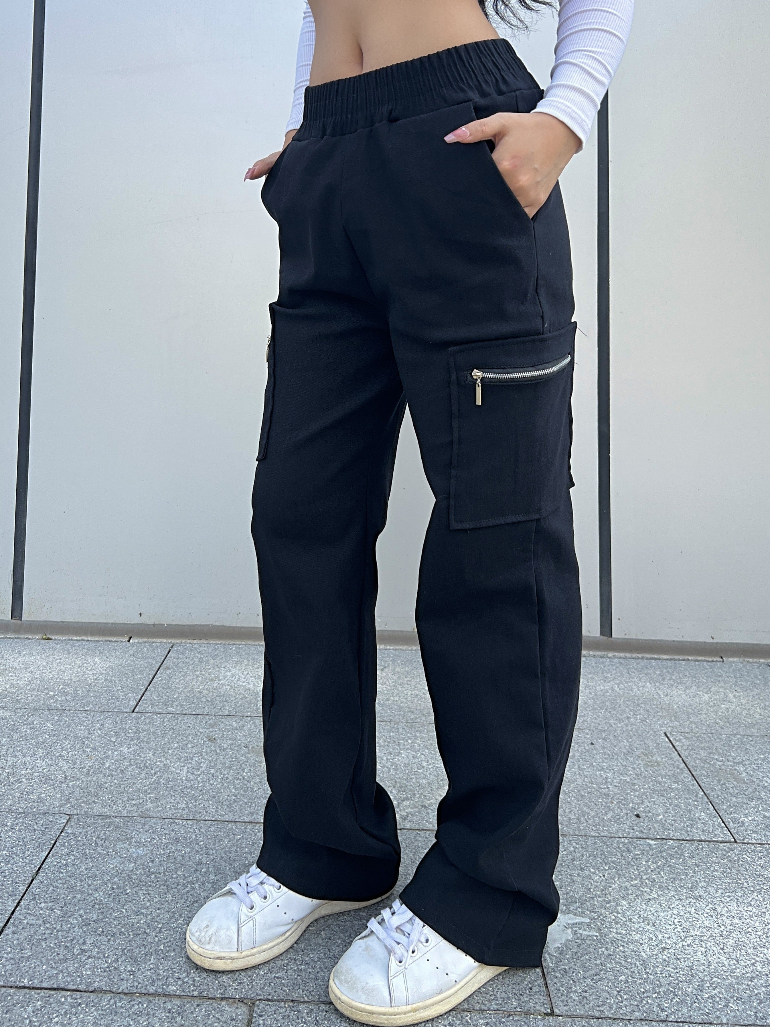 Comfortable Cargo Pants for Women with Elastic Waist