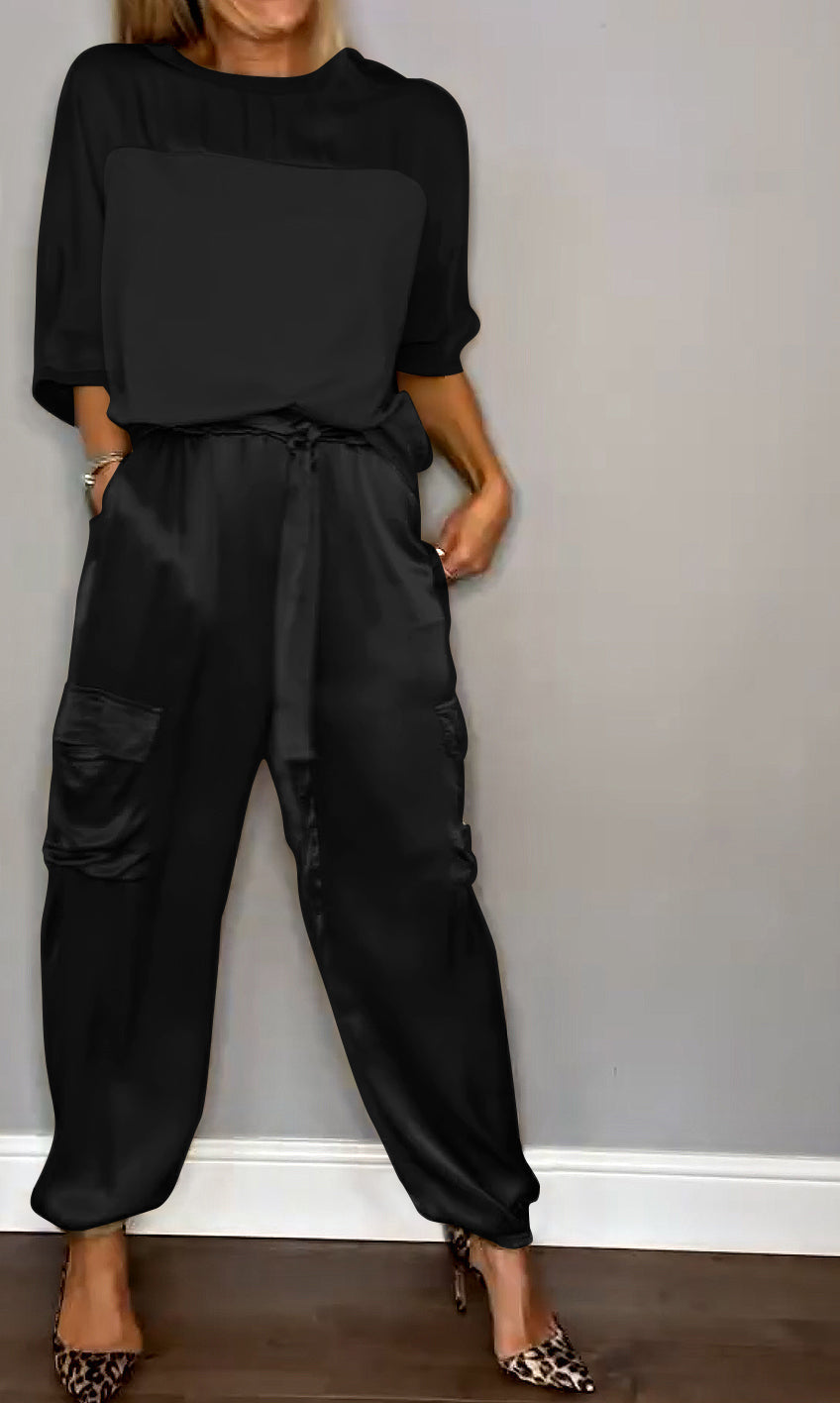 Belle - Satin women's co-ord set