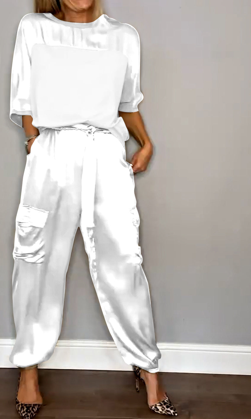 Belle - Satin women's co-ord set