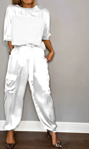 Belle - Satin women's co-ord set