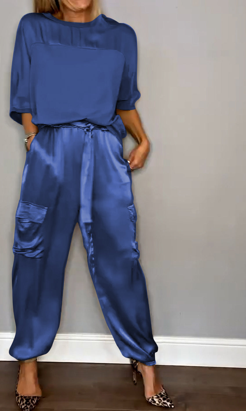 Belle - Satin women's co-ord set