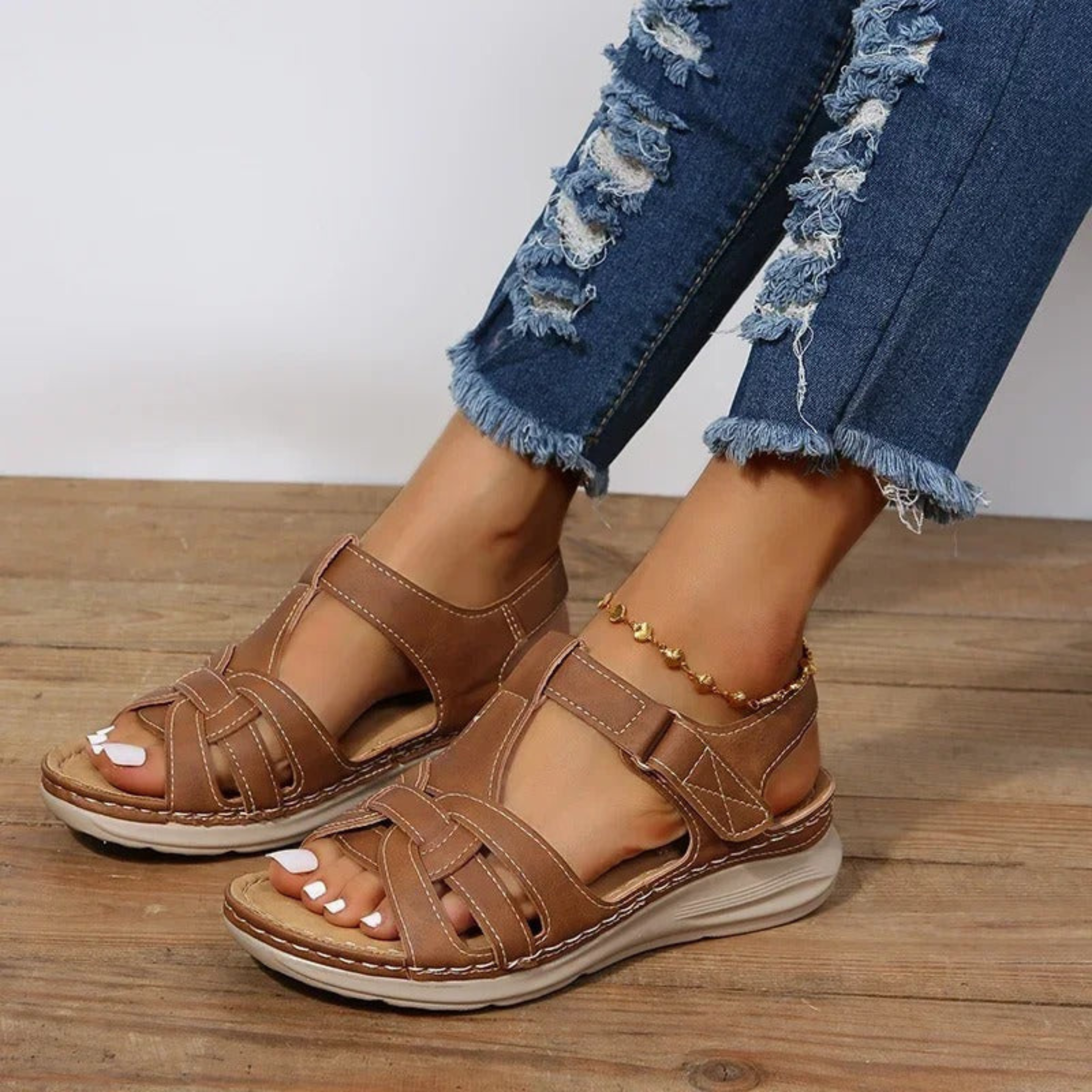 Orthopedic Sandals for Women with Velcro