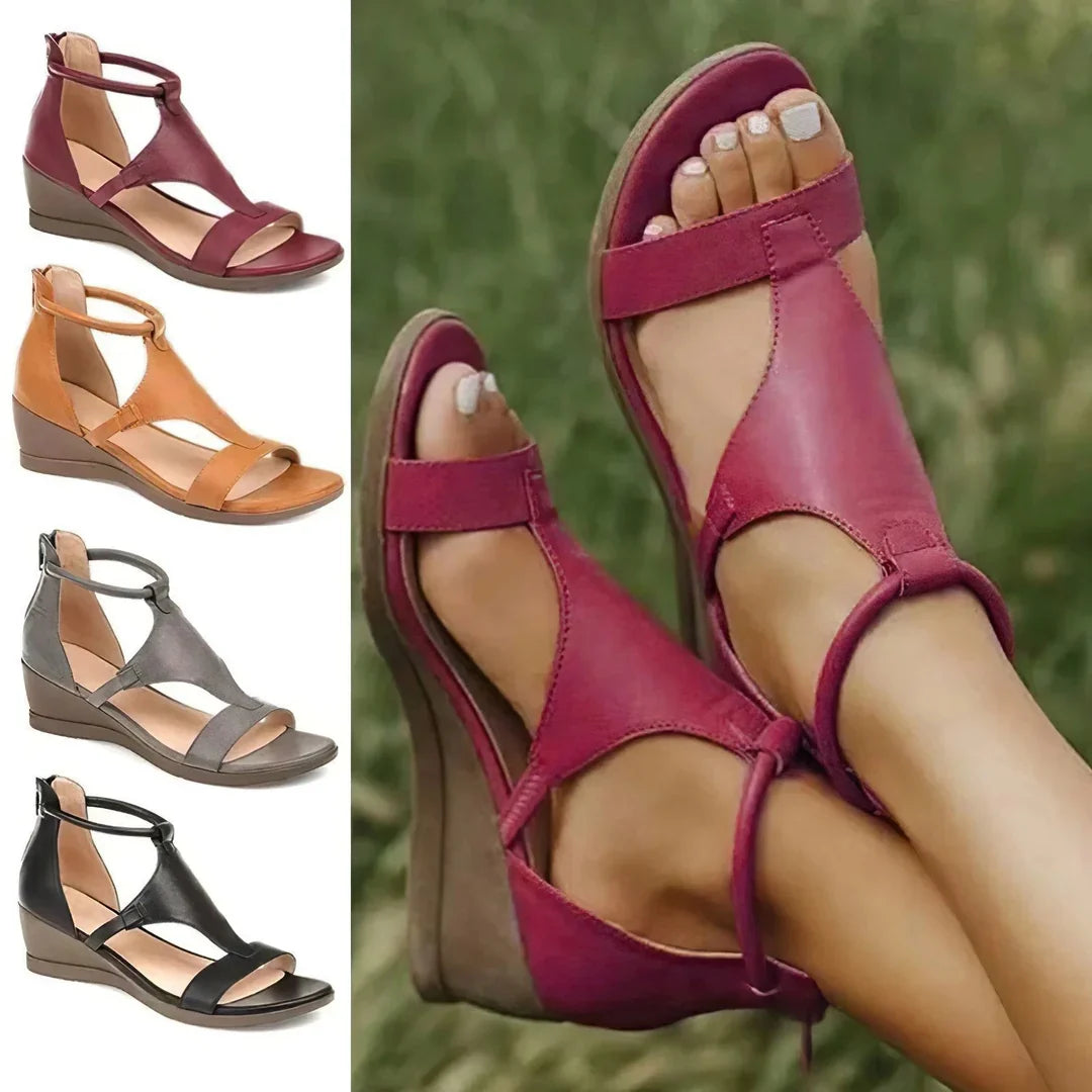 Orthopedic Comfort Sandals with Ankle Strap for Women