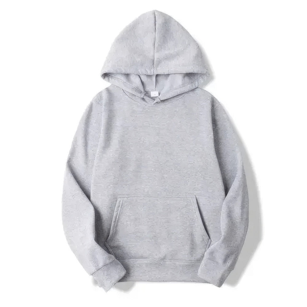 Casual Unisex Hoodie with Kangaroo Pocket and Hood