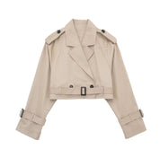 Stylish Women's Short Trench Coat for a Casual Look
