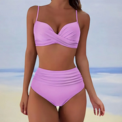 Push Up Bikini with High Waist for Women with Tummy Control