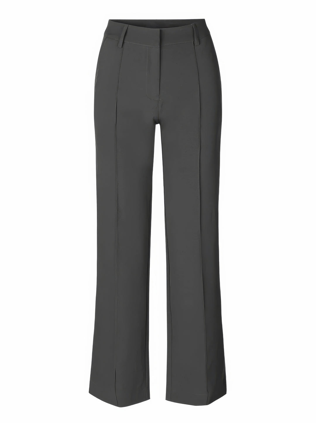Elegant Pants with High Waist and Vertical Front Seam