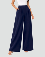 Women's Wide-Leg Pants with High Waist