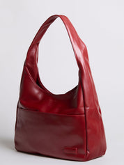 Minimalist Vegan Leather Hobo Shoulder Bag