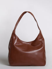 Minimalist Vegan Leather Hobo Shoulder Bag