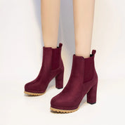 Women's Trendy Comfortable Ankle Boots with Block Heel