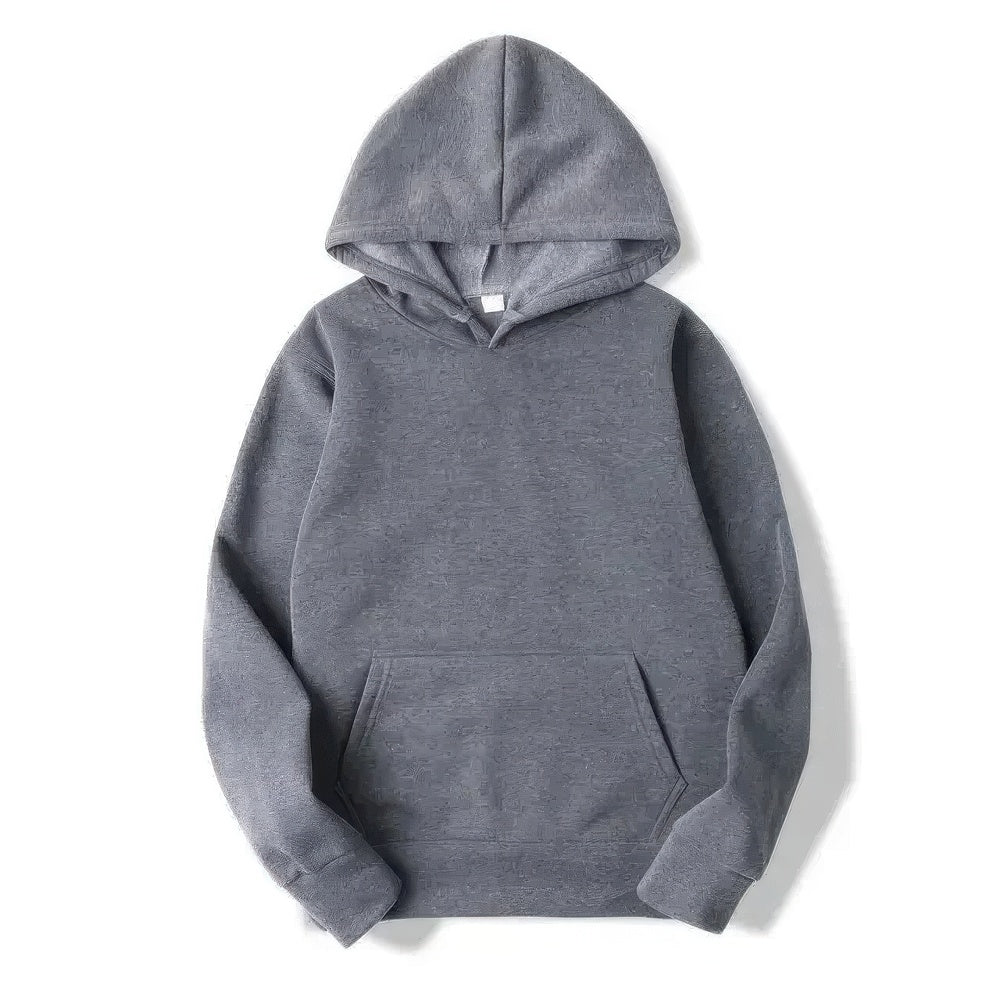 Casual Unisex Hoodie with Kangaroo Pocket and Hood