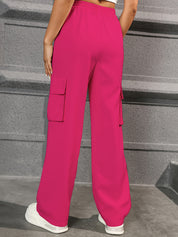 Trendy Cargo Pants for Women with High Waist and Straight Legs