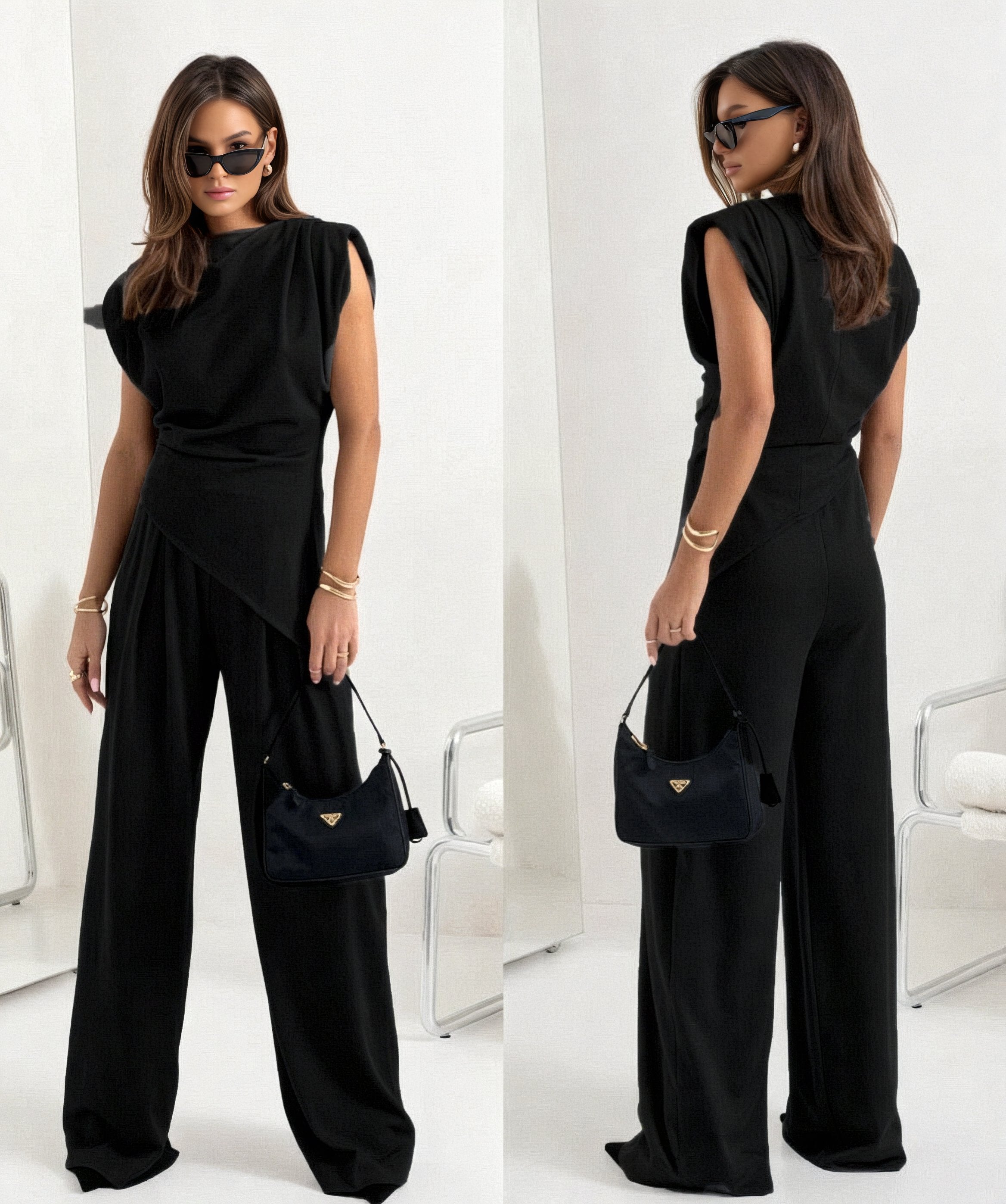 Chic Co-ord Set for Women with Sleeveless Design