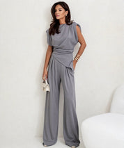 Chic Co-ord Set for Women with Sleeveless Design